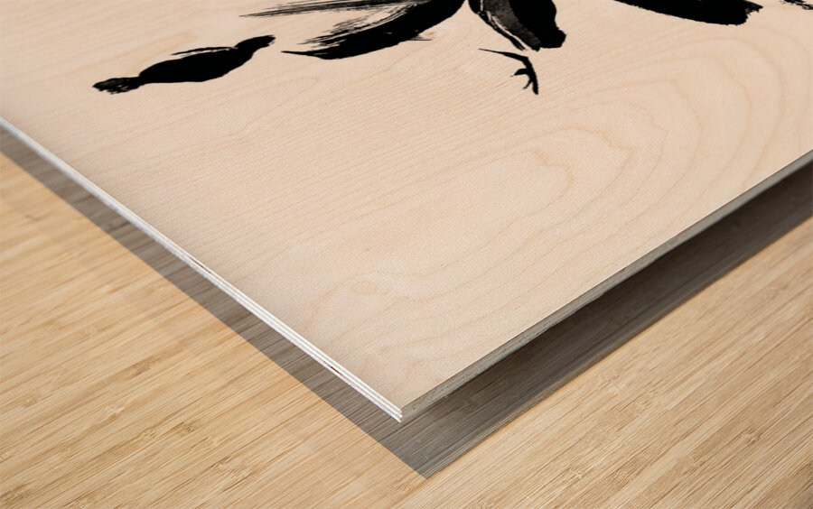 Meditation in Stroke Wood print