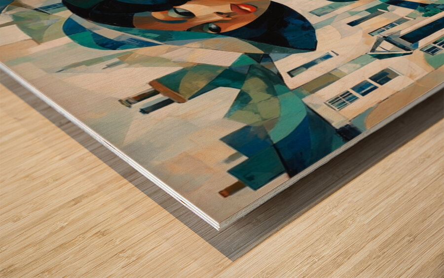 Blue Reverie Wood print