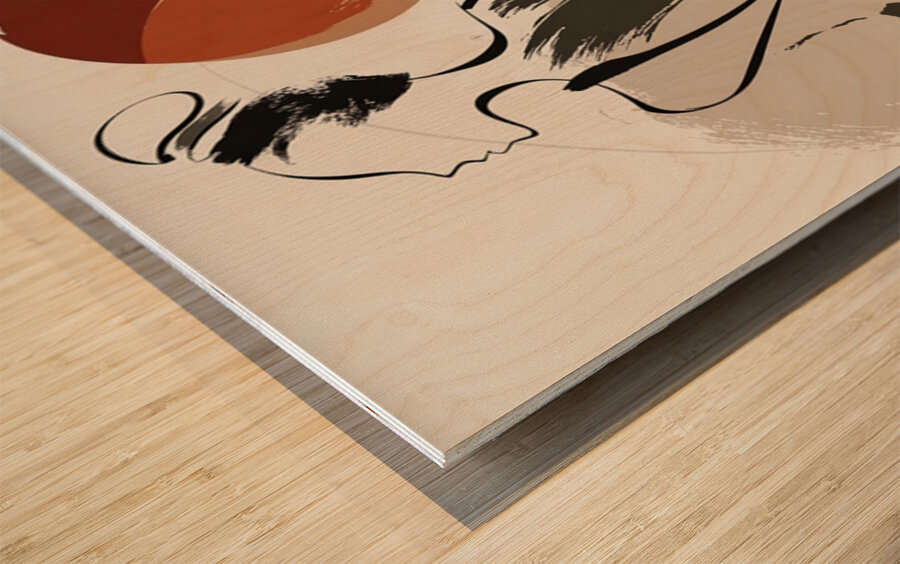 Solar Poise Wood print