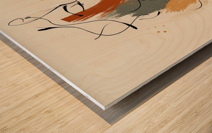 Quiet Flame Wood print