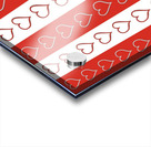 Hearts pattern Acrylic print