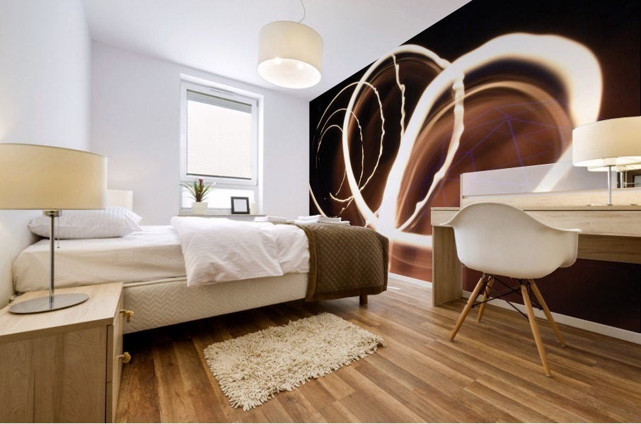 Tourbillon de feu Mural print