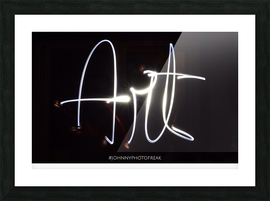 Art light calligraphy Picture Frame print