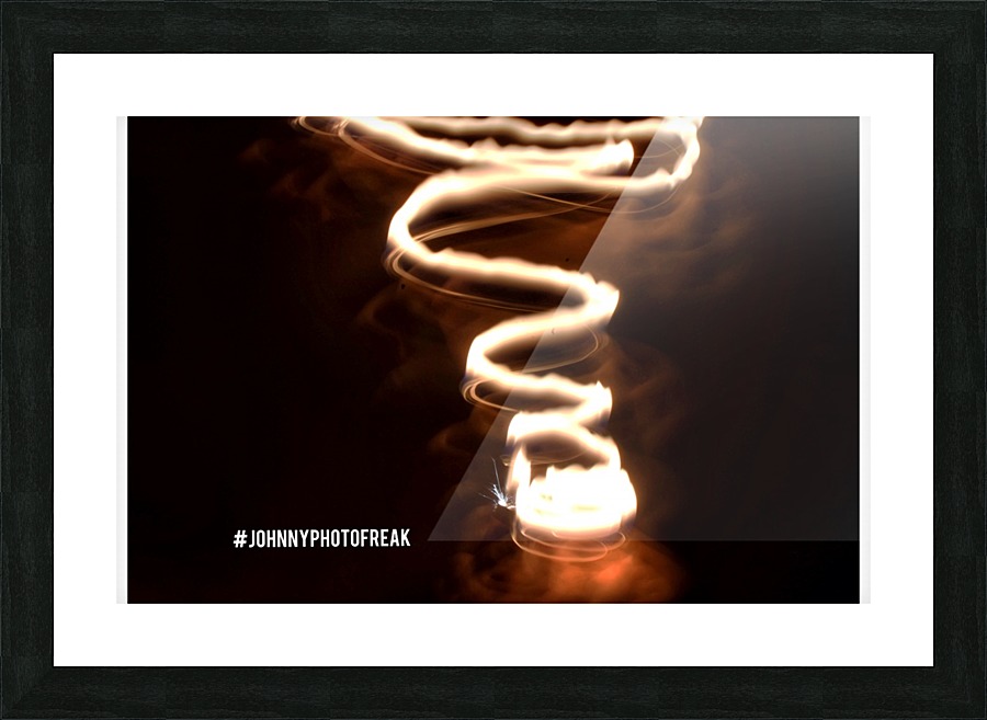 Fire  twist Picture Frame print