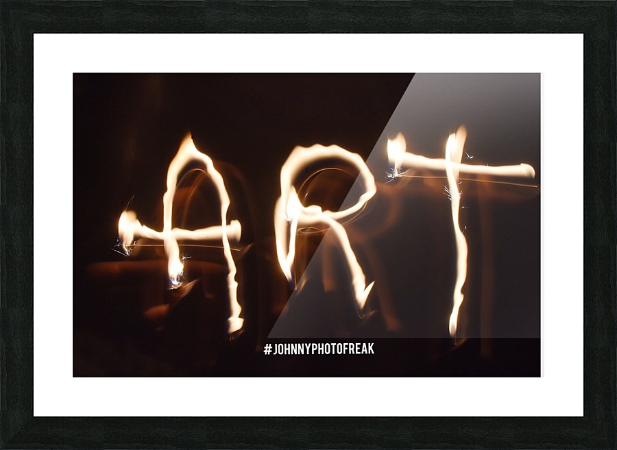 Fire Art Picture Frame print