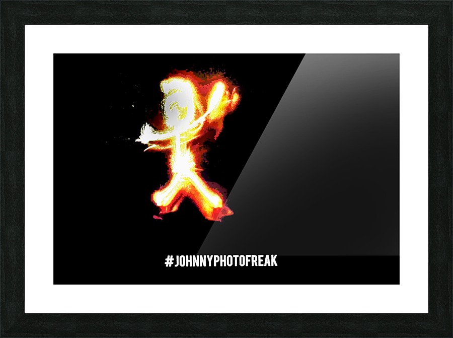 Fire Stick Man  Picture Frame print