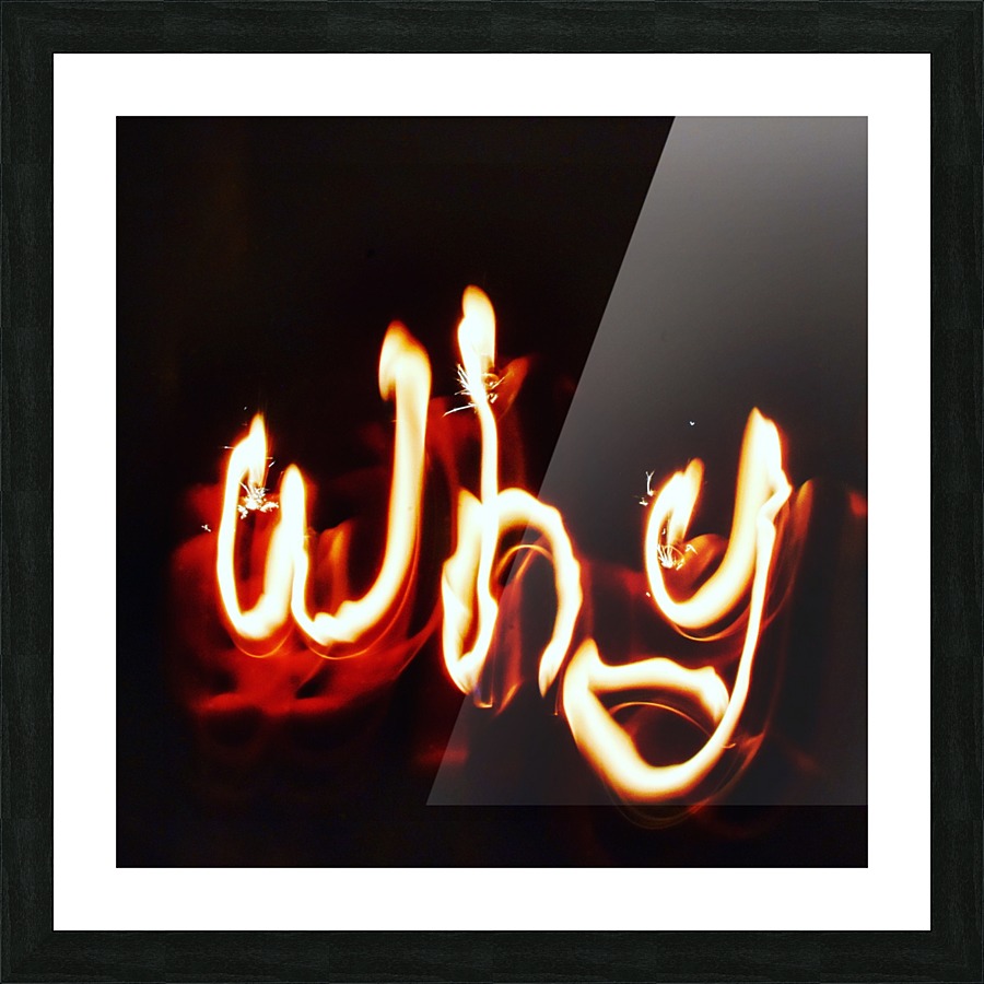Why word Picture Frame print