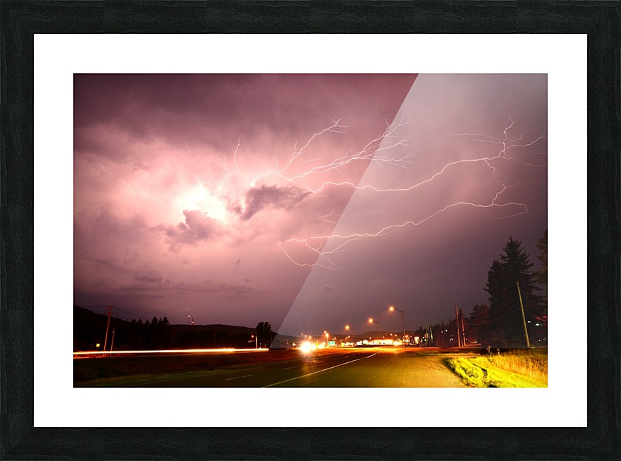 Lightning Catch Picture Frame print