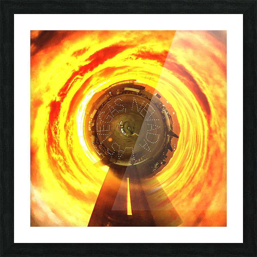 Fire tunnel Picture Frame print