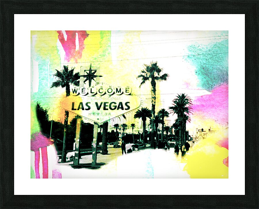 Las Vegas multicolor  Picture Frame print