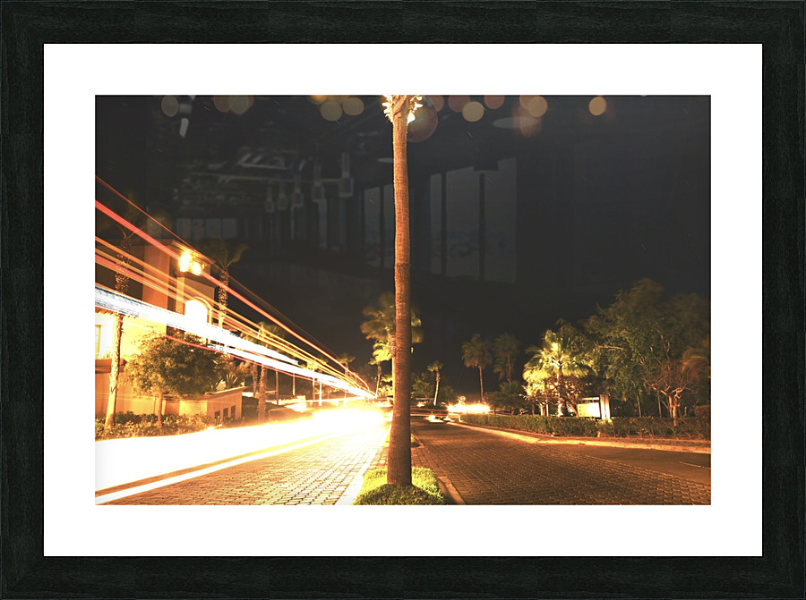 light Trail Mexico  Picture Frame print