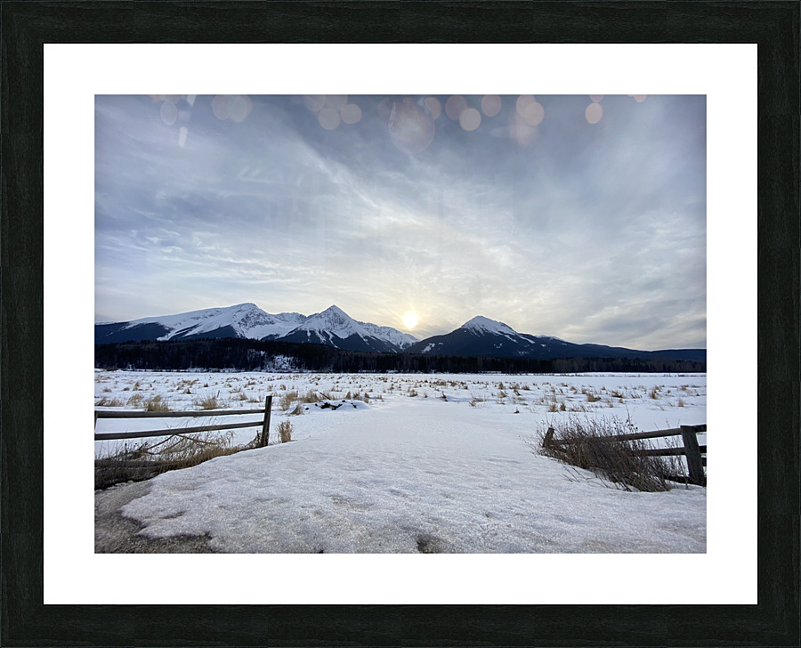 Moutain View   Picture Frame print