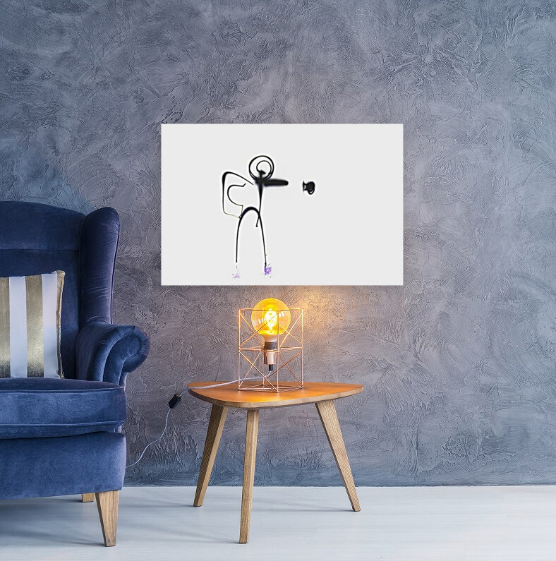 Stick man punch  Reproduction