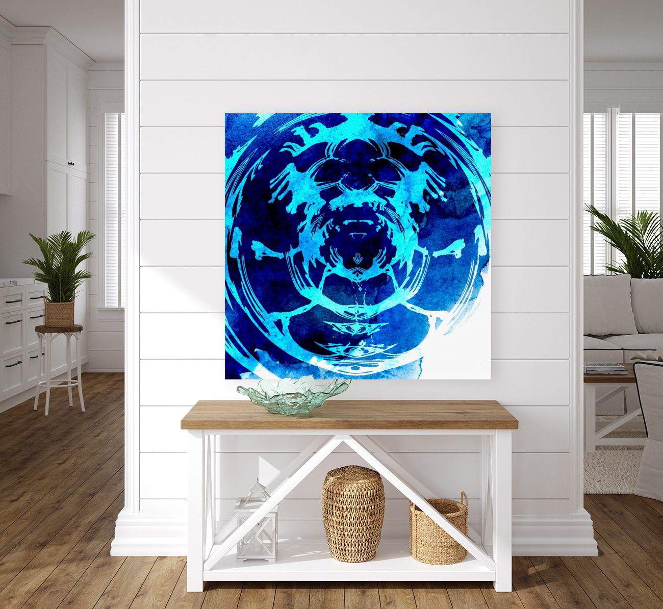 Blue Art Reproduction