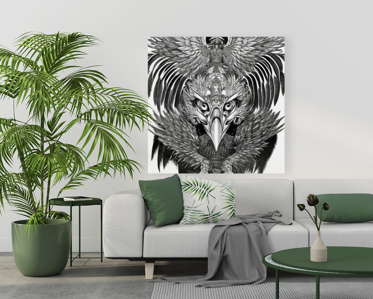 Eagle bnw  Reproduction