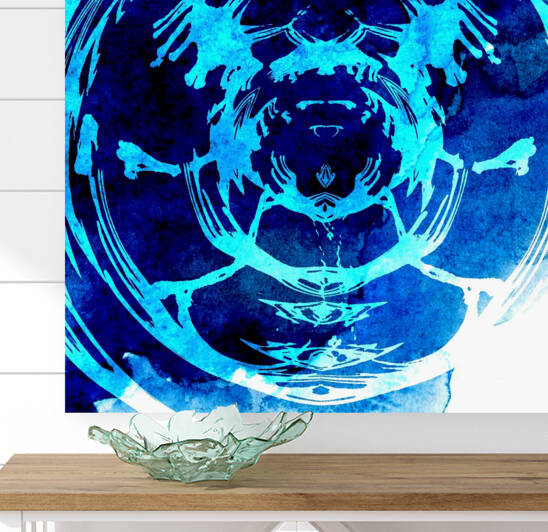 Blue Art Reproduction