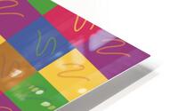 Multi color square  HD Metal print
