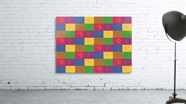 Multi color square  Wall Preview