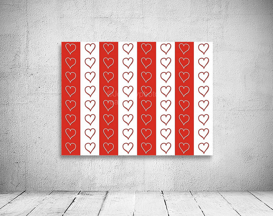 Hearts pattern Wall Preview