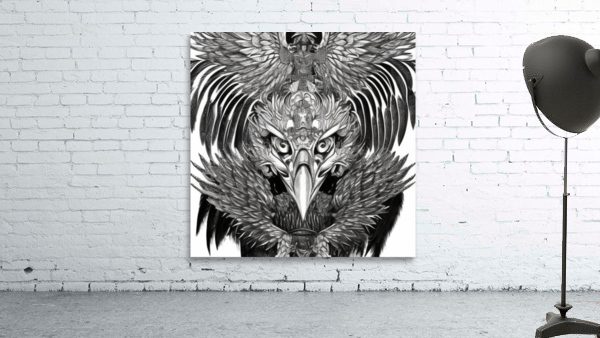 Eagle bnw  Wall Preview