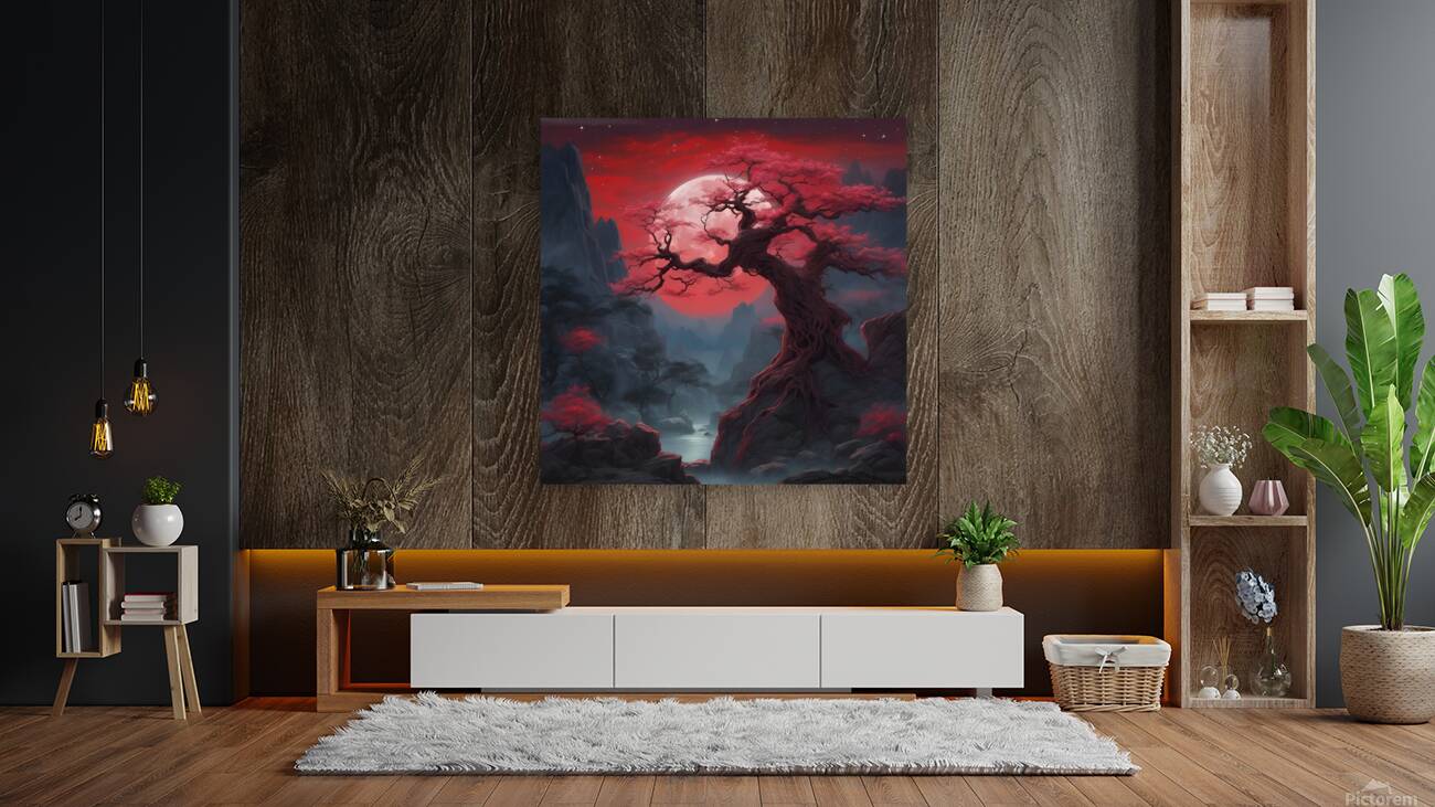 the ethereal beauty of a mystical landscape und Reproduction