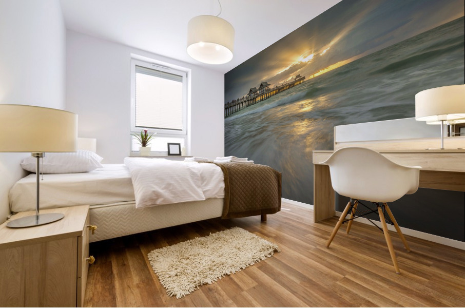 Naples Pier Mural print