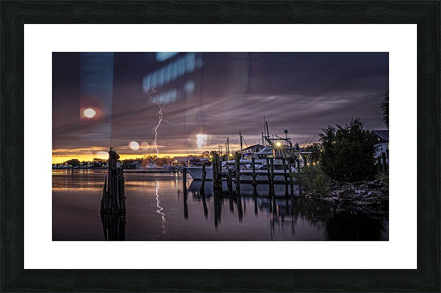 Carrabelle Harbor  Picture Frame print