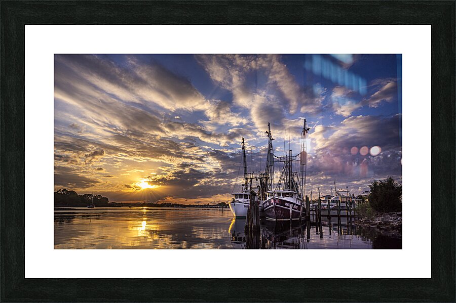 Carrabelle Harbor  Picture Frame print