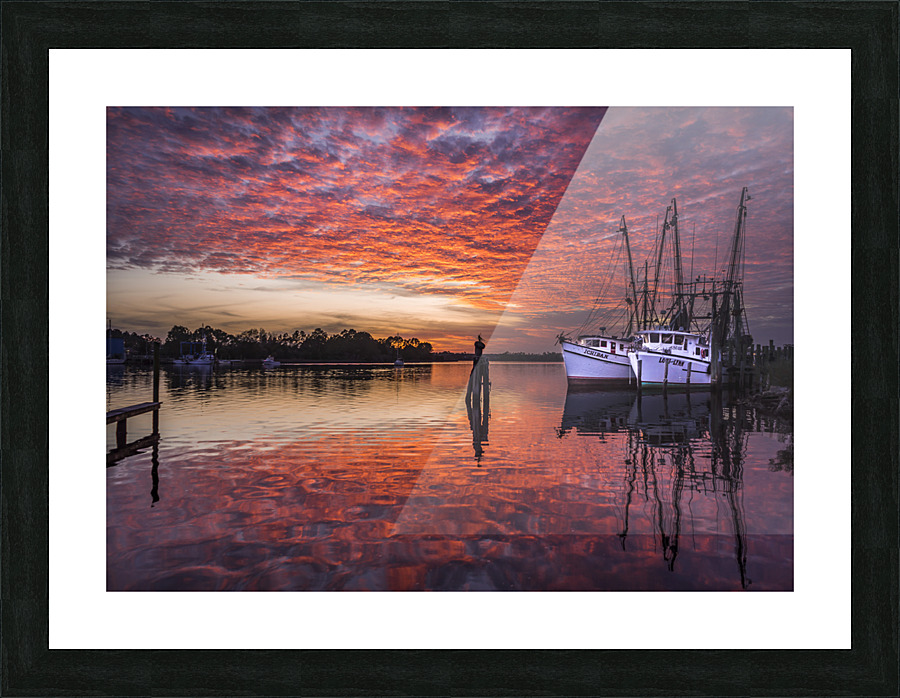 Carrabelle Harbor  Picture Frame print