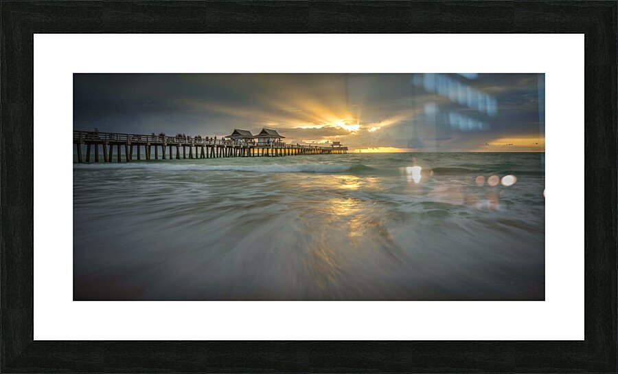 Naples Pier Picture Frame print
