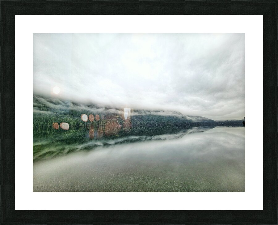 Cameron Lake Low Clouds Picture Frame print