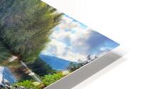 River Leaf Reflections HD Metal print
