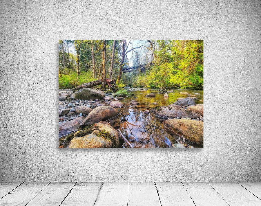 River Running under Trestle Wall Preview