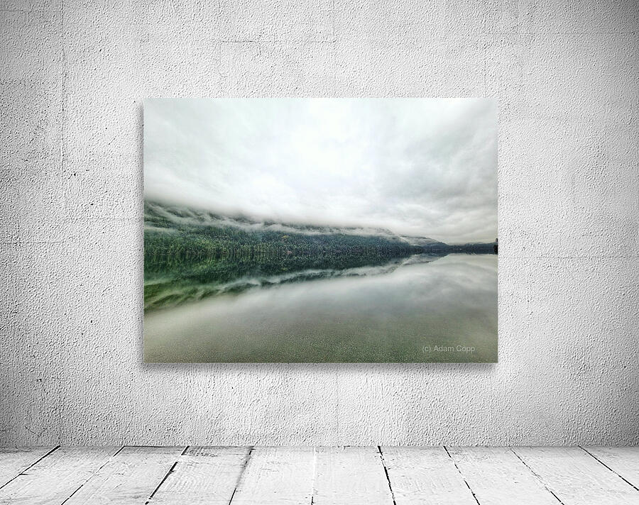 Cameron Lake Low Clouds Wall Preview