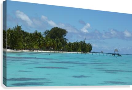 French Polynesia - Fakarava lagoon beach 3 Canvas Print