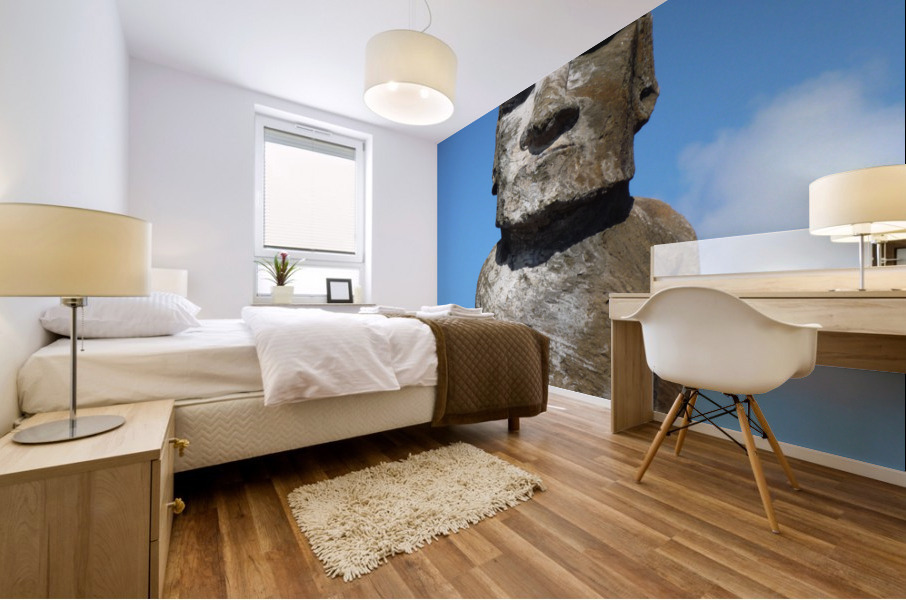 Easter Island - Moai with hat Mural print