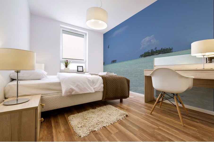 French Polynesia - Rangiroa Blue lagoon view 1 Mural print