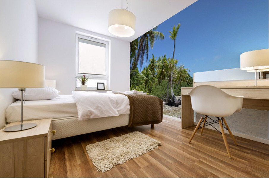 French Polynesia - Rangiroa Blue lagoon paradise 3 Mural print