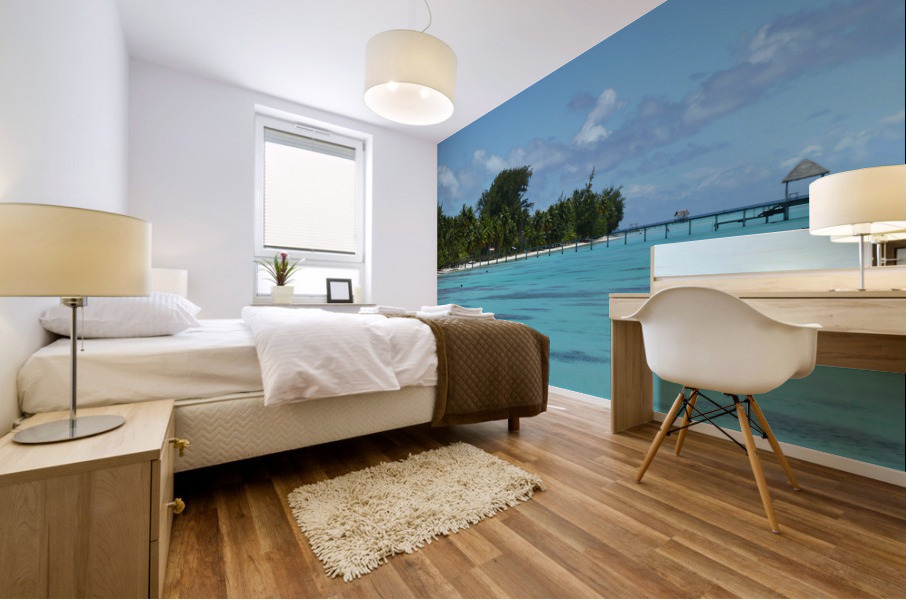 French Polynesia - Fakarava lagoon beach 3 Mural print