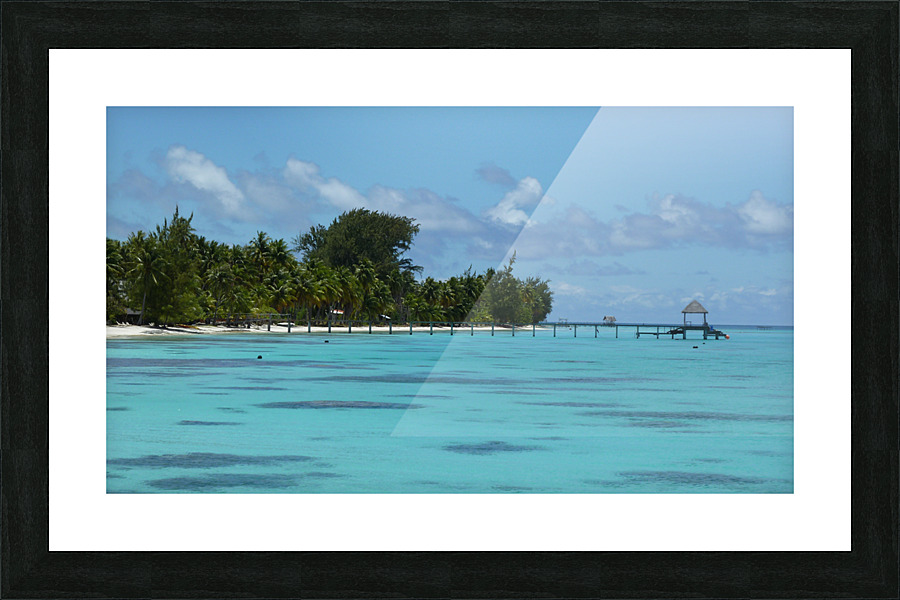 French Polynesia - Fakarava lagoon beach 3 Picture Frame print