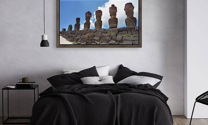 Easter Island - Moai Anakena back by GlobetrotterDB
