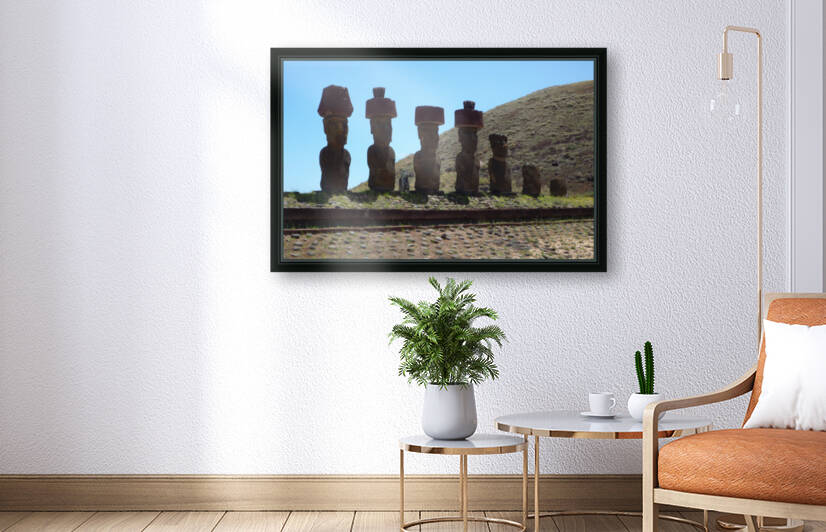Easter Island - Moai Anakena front by GlobetrotterDB