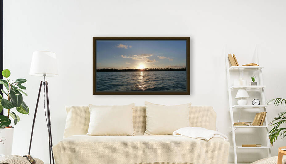 French Polynesia - Mataiva sunset in the lagoon by GlobetrotterDB