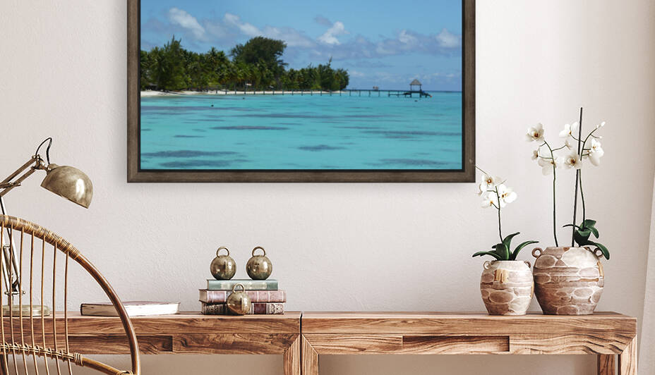 French Polynesia - Fakarava lagoon beach 3 Reproduction