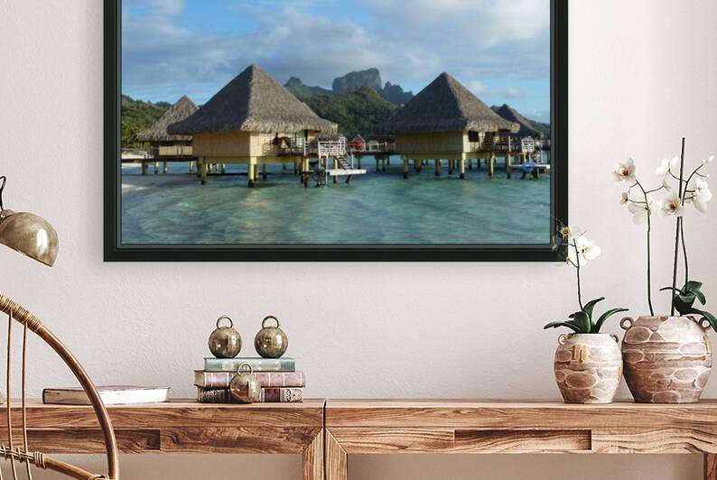 French Polynesia - Bora Bora Pointe Matira piloti bungalows by GlobetrotterDB