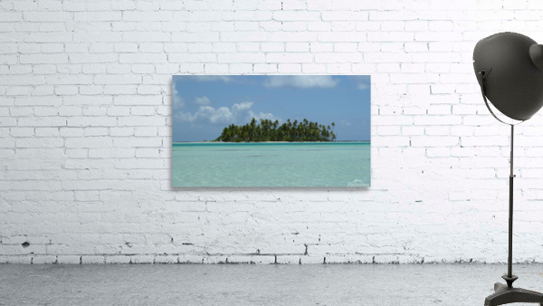 French Polynesia - Rangiroa Blue lagoon motu 1 Wall Preview