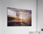 Huntington Pier Sunset Acrylic Print