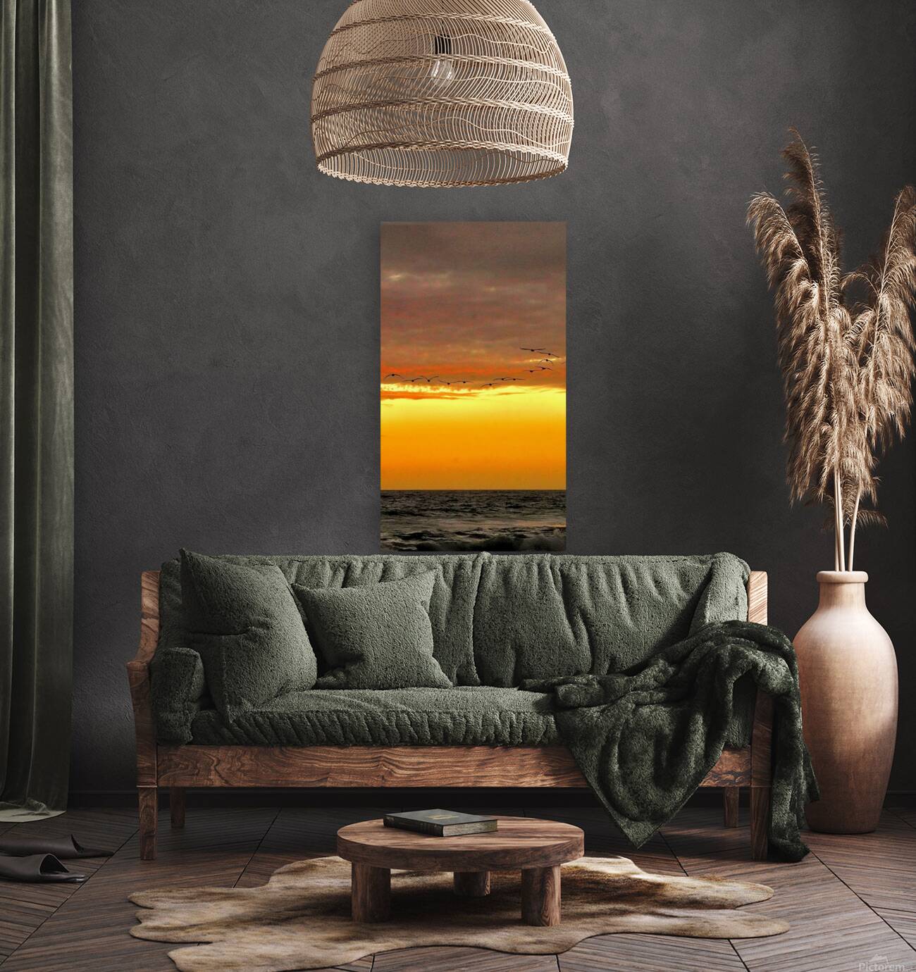 Pelican Sunset Reproduction