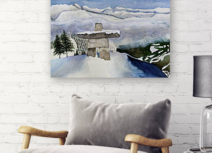 WhistlersInukshuk by Drip Drop Watercolors