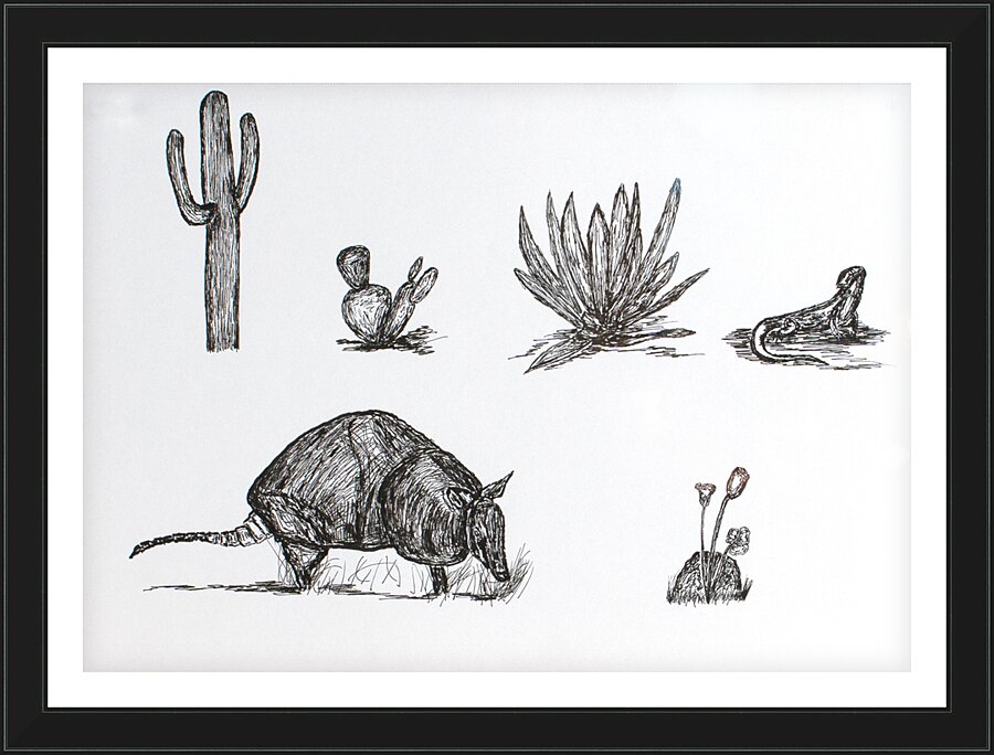 Desert Animals Cadre photo